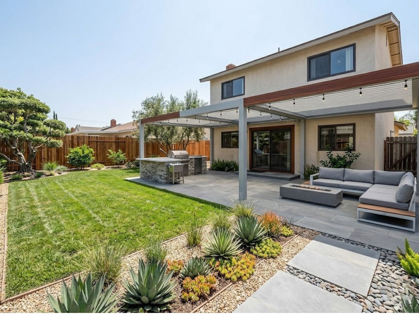 After exterior remodeling project